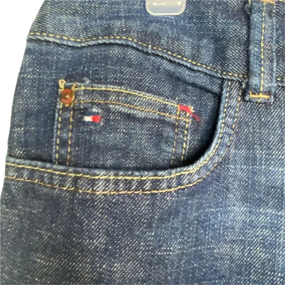 TOMMY HILFIGER Hope Crop Size 10 Denim Blue Washed Jeans Capri Pants - Picture 3 of 6